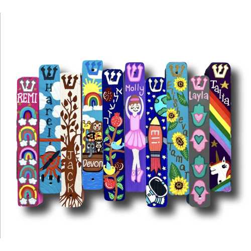 Personalized Children's Mezuzah: Jewish Baby Naming, Bris, Birthday, Mitzvah Gift