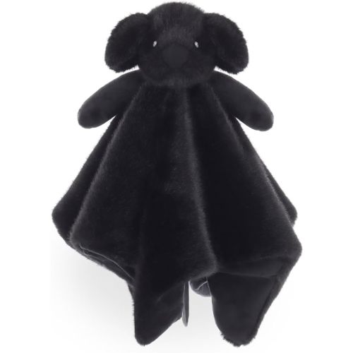 Apricot Lamb Black Labrador Security Blanket for Babies, Soft Loveys for Baby Boy and Girl, 14 Inches for Infant and Toddlers