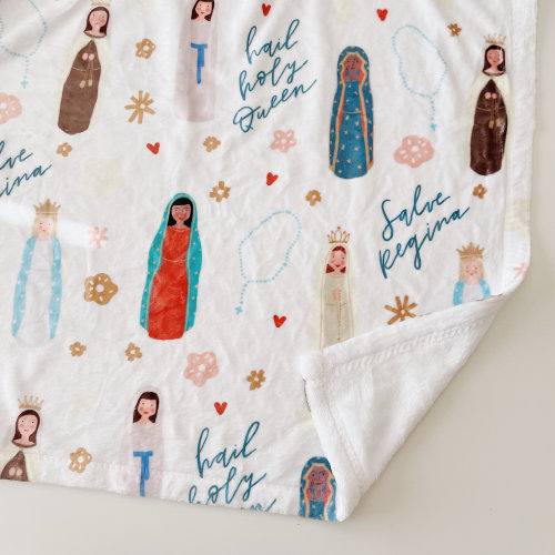 Marian Blanket, Catholic Baby Blanket, Catholic Blanket, Catholic Kids, Catholic Gift, Mary Blanket, Catholic Baby Gift, Catholic Kids Gift