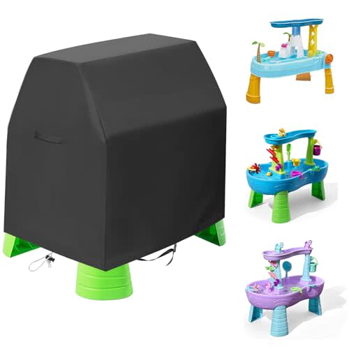 QUYCIFYUS Kids Water Table Cover Suitable for Rain Showers Splash Pond Water TableWaterproof and Dustproof UV Protection Outdoor (Cover Only)