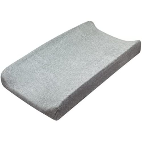 HonestBaby unisex baby Organic Cotton Changing Pad Cover and Toddler Sleepers, Gray Heather, One Size US