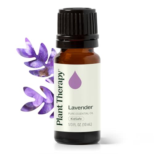 Plant Therapy Lavender Essential Oil 100% Pure, Undiluted, Therapeutic Grade, Aromatherapy Diffuser for Relaxation and Body Care, Healthy Skin and Hair, 10 mL (1/3 oz)
