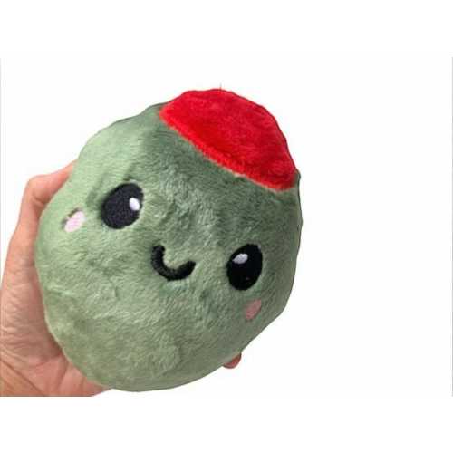 Olive Plush Toy | Stuffed Olive | Olive Stuffie | New Baby Gift | Boyfriend Girlfriend Gift | Cute Kawaii Pretend Food | Olive You | Nursery