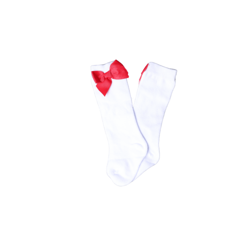 Red Bow Knee Socks