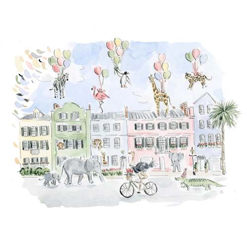 Rainbow Row Print