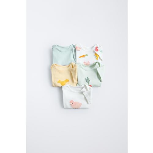 FIVE-PACK FARM BODYSUITS - Multicolored | ZARA United States