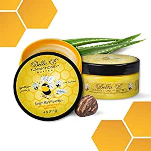 Amazon.com: BELLA B Tummy Honey Butter - Lotion for Stretch Mark Treatment & Prevention - Natural Plant Based Formula w/ Cocoa & Shea Butter - Pregnancy Safe Skin Cream (4 Oz 2 Pack, 60 Day Supply)