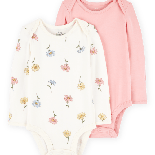 Multi Baby 2-Pack Long-Sleeve Bodysuits | Carter’s Oshkosh Canada