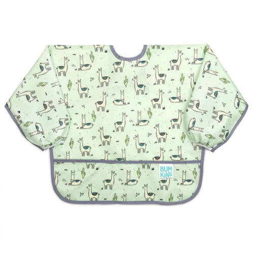 Sleeved Bib: Llamas