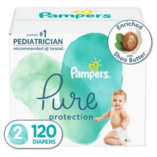Pampers Pure Protection Diapers Enormous Pack - Size 2 - 132ct