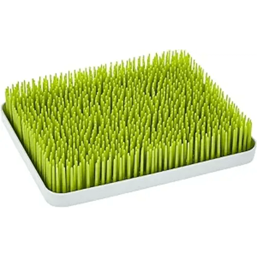 Boon Lawn Countertop Baby Bottle Drying Rack with Antimicrobial Tray - Spring Green - Bottle Rack and Organizer - Baby Feeding Essentials - 13.5 x 11 x 2.5 - 1 Count