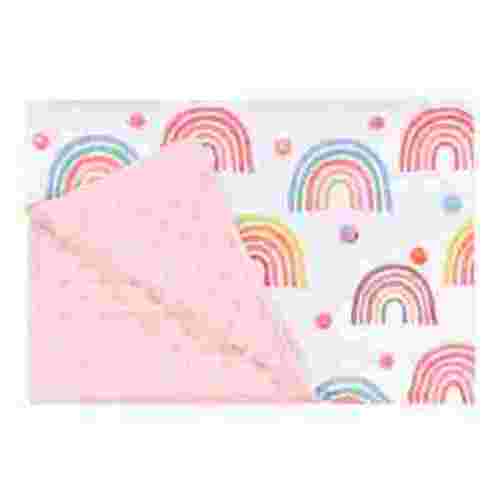 Baby Blankets, Soft Double Layer Blanket with Dotted Backing, Baby Blankets for Girls for Cot Bed Shower Gifts, 30"x40"