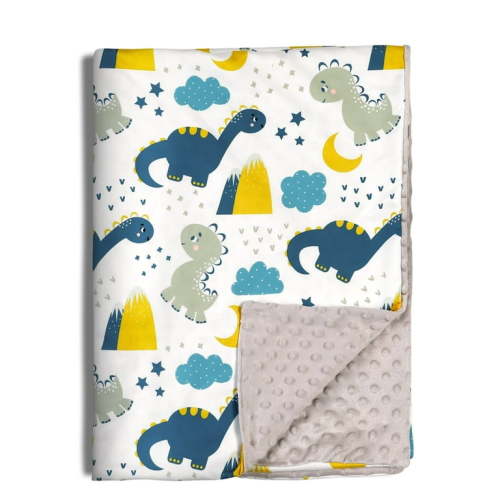 Gllquen Baby Blanket Unisex Newborn, Ultra Soft Minky with Double Layer Dotted Backing Receiving Dinosaur Blankets, for Toddler Infant Baby Nursery Bed Blankets Stroller Crib Shower Gifts, 30"x 40"