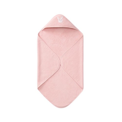 Super Soft Organic Cotton Crochet Bunny Baby Hooded Towel
