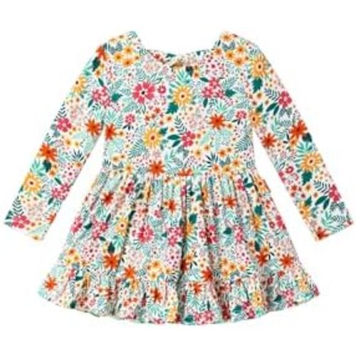 Bamboo Viscose Baby Girl Bodysuit Long Sleeve Cute Bow Infant Girls Romper Dress