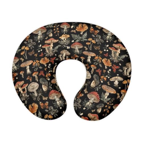 Mintulipy Mushroom Forest Nursing Pillow Cover for Baby Boys & Girls - Breastfeeding Moms Slipcovers Fits Original Support Pillow