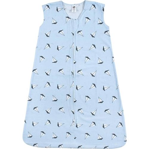 Hudson Baby Unisex BabyCotton Sleeveless Wearable Sleeping Bag, Sack, Blanket