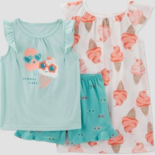 Carter's Just One You®️ Toddler Girls' 3pc Watermelon Pajama Set - Pink 18M