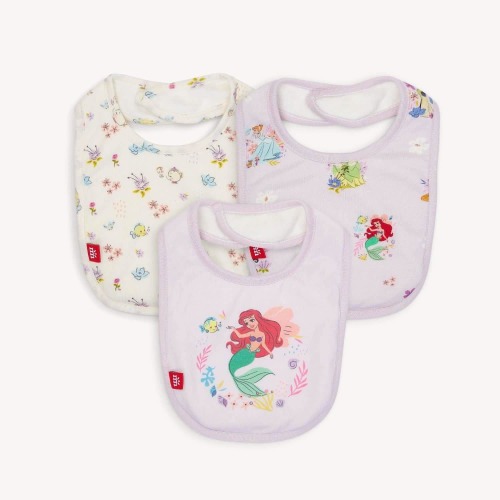 Disney | Magnetic Me Princess modal magnetic stay dry infant bib 3-pac