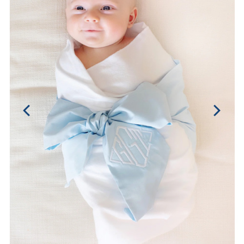 Bow Swaddle ® - Buckhead Blue