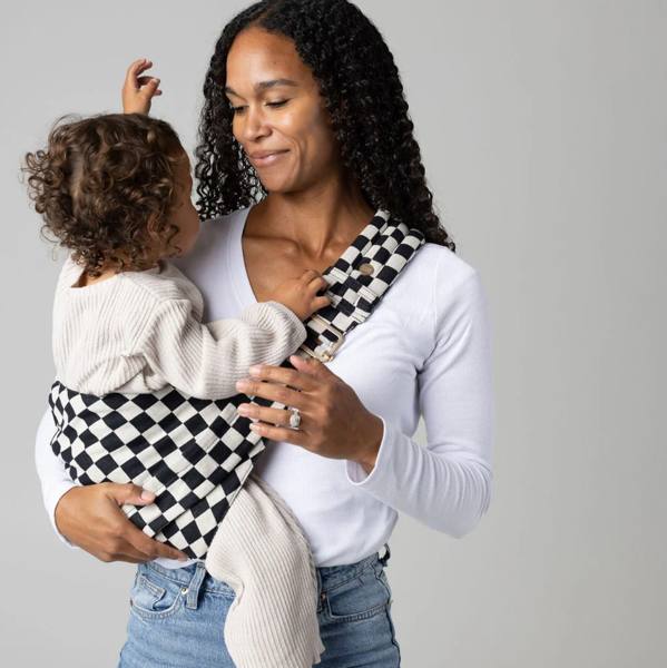 The Monarch Toddler Sling - Ebony Check – Mabē