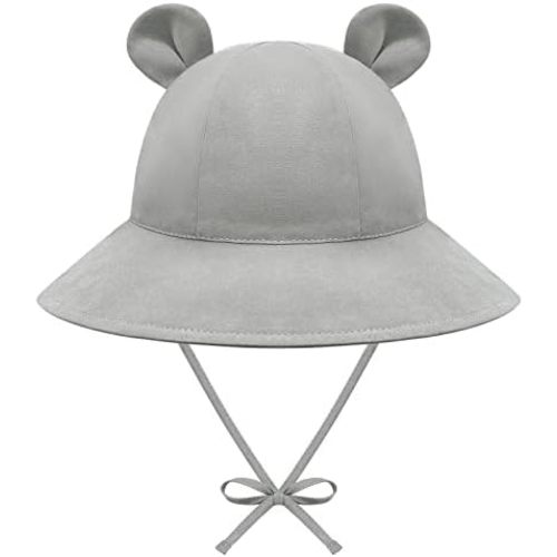 Baby Sun Hat Toddler Hats for Boys Girls Infant Sun Hat Baby Girl Hats with Bear Ears Wide Brim UPF 50+ Beach Hat