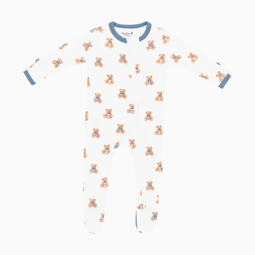Kyte Baby Printed Zipper Footie - Teddy Bear, 6-12 M