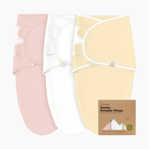 KeaBabies Soothe Swaddle Wraps (3 Pack) - Daffodil, One Size, 3
