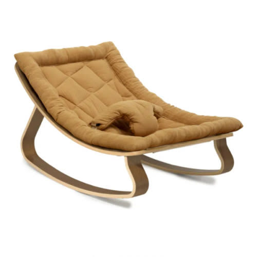 Charlie Crane - Levo Walnut Baby Bouncer - Camel | Smallable