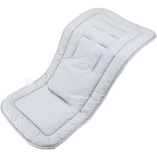 Stroller Cushion for Baby, Cotton Stroller Seat Liners Universal Stroller Cushion Pad for Toddler 34x78cm, 1 Pack (Grey)