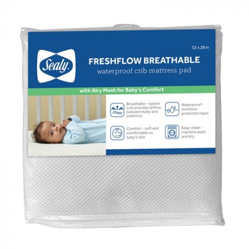Sealy® FreshFlow™ Breathable Crib Mattress Pad | Sealy