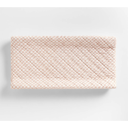 Venice Dusty Blush Organic Cotton Baby Changing Pad Cover by Leanne Ford