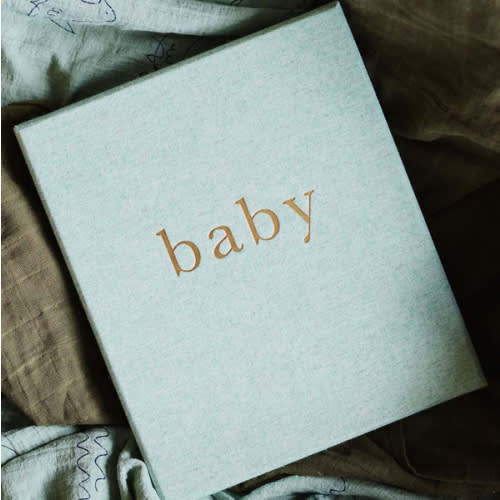 My First Year Baby Journal - Seafoam - Write To Me US