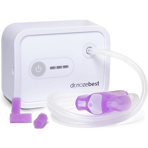Dr. Noze Best - NozeBot | Electric Baby Nasal Aspirator | Hospital Grade Suction | Nose Sucker and Nasal Vacuum | Safe for Infants and Toddlers (Mild to Severe Congestion - The Original NozeBot)