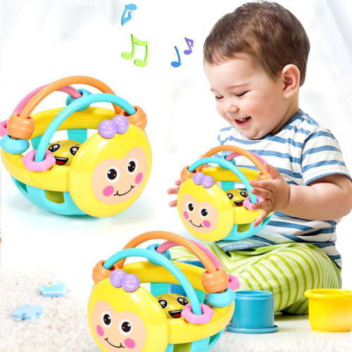Kiplyki Baby Rattles Toy, Infant Rattle, Babies Development Learning Music Toy, Plastic Hand Bell, Newborn First Birthday Gift 0 1 2 3 4 5 6 7 8 9 10 12 Month Boy Girl