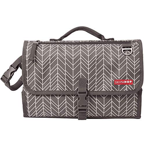 Skip Hop Portable Baby Changing Pad, Pronto, Grey Feather