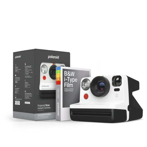 Polaroid Now Gen 2 Instant Camera - Reusable, New Instant Photography - B&W Film Bundle