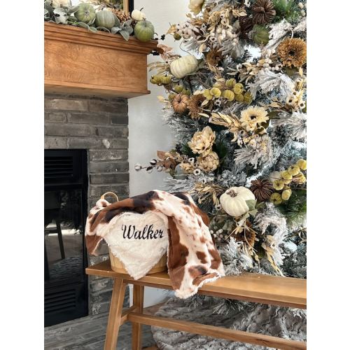 Personalized Western Baby Blanket Brown Pony and You Choose - Etsy