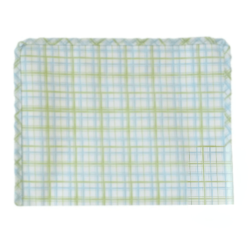 Large Roadie Zip Pouch, Green Classic Plaid