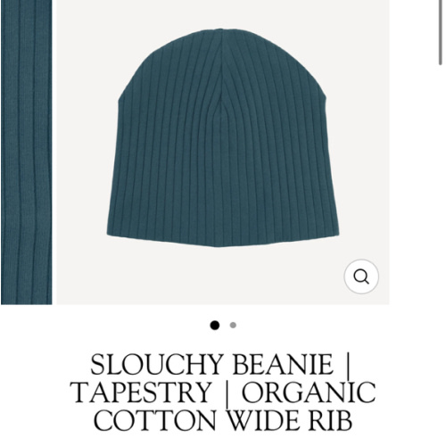 slouchy beanie | tapestry | organic cotton wide rib