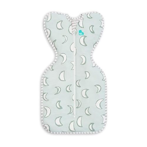 Love to Dream Swaddle UP, Baby Sleep Sack, Self-Soothing Swaddles for Newborns, Get Longer Sleep, Snug Fit Helps Calm Startle Reflex, New Born Essentials for Baby, 1.0 TOG, 13-19 lbs, Eclipse Olive