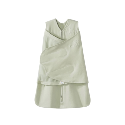 HALO 100% Cotton Sleepsack Swaddle, 3-Way Adjustable Wearable Blanket, TOG 1.5, Sage, Newborn, 0-3 Months