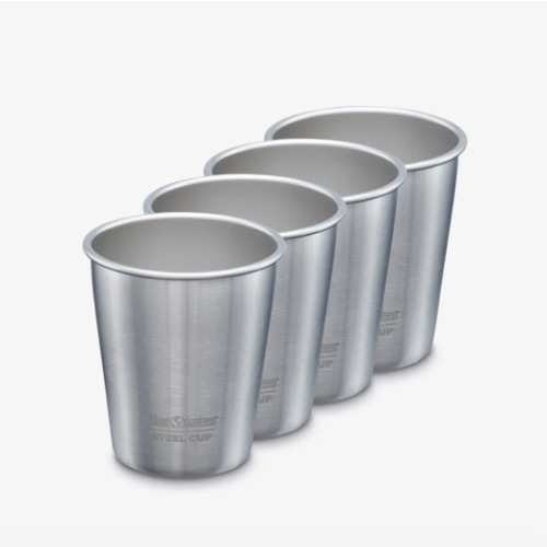 Klein Kanteen | 10oz Cup, 4 Pack | Brushed