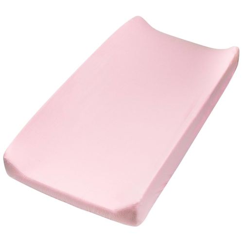 HonestBaby Organic Cotton Changing Pad Cover, Strawberry Cream, One Size