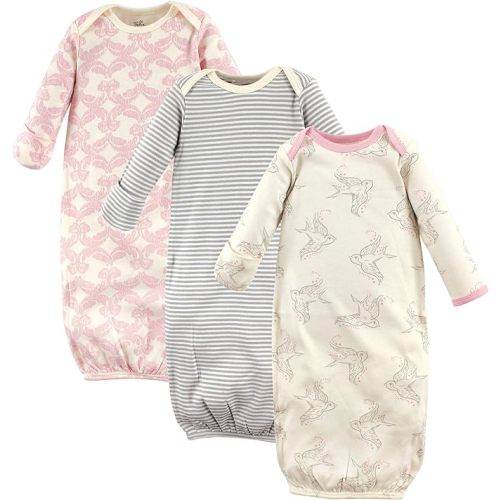Touched by Nature Unisex Baby Organic Cotton Gowns - 0-6 Months