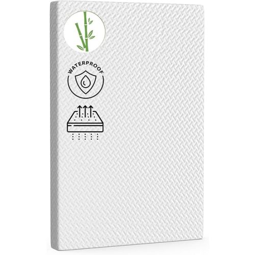 Pack and Play Mattress Topper 38"x26"x1.5", Soft Breathable Waterproof Cover, Baby Pack N Play Mattresses Pad