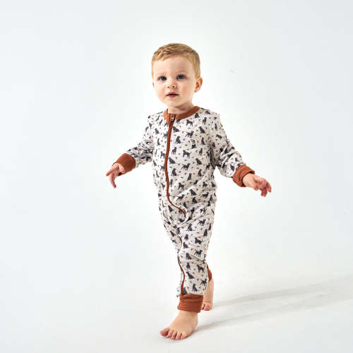 Baby Zip Up - Ducks And Dogs – BURLEBO