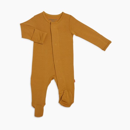 Magnetic Me Modal Magnetic Footie - Flaxen Gold, 6-9M