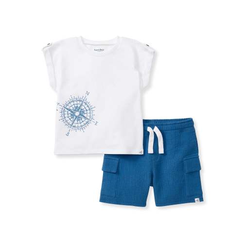 Little Explorer Boy Top & Shorts Set – Burt's Bees Baby