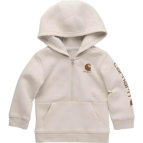 Carhartt Boys' Long-Sleeve Half-Zip Hooded Sweatshirt